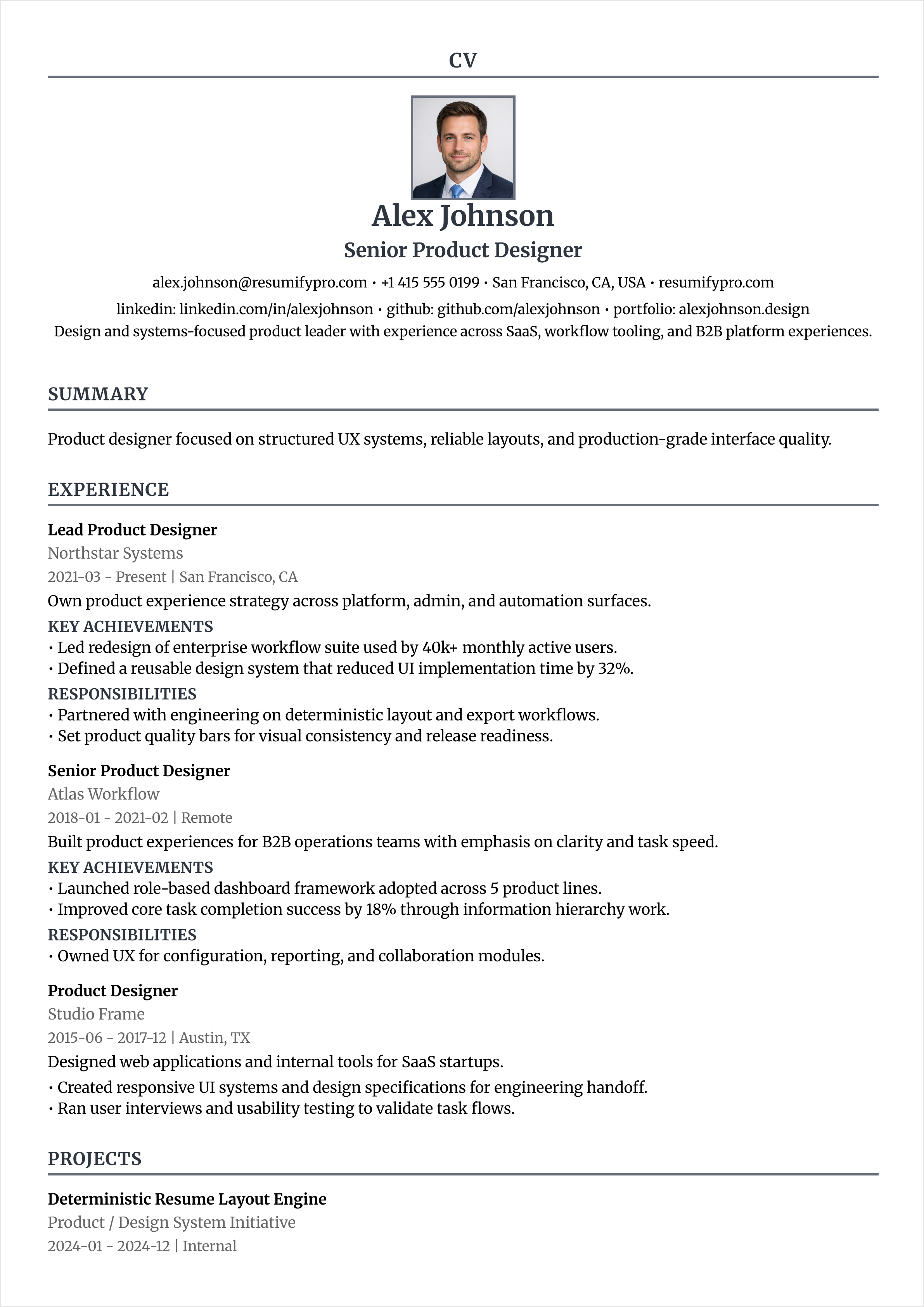 Classic Single Column - Preview