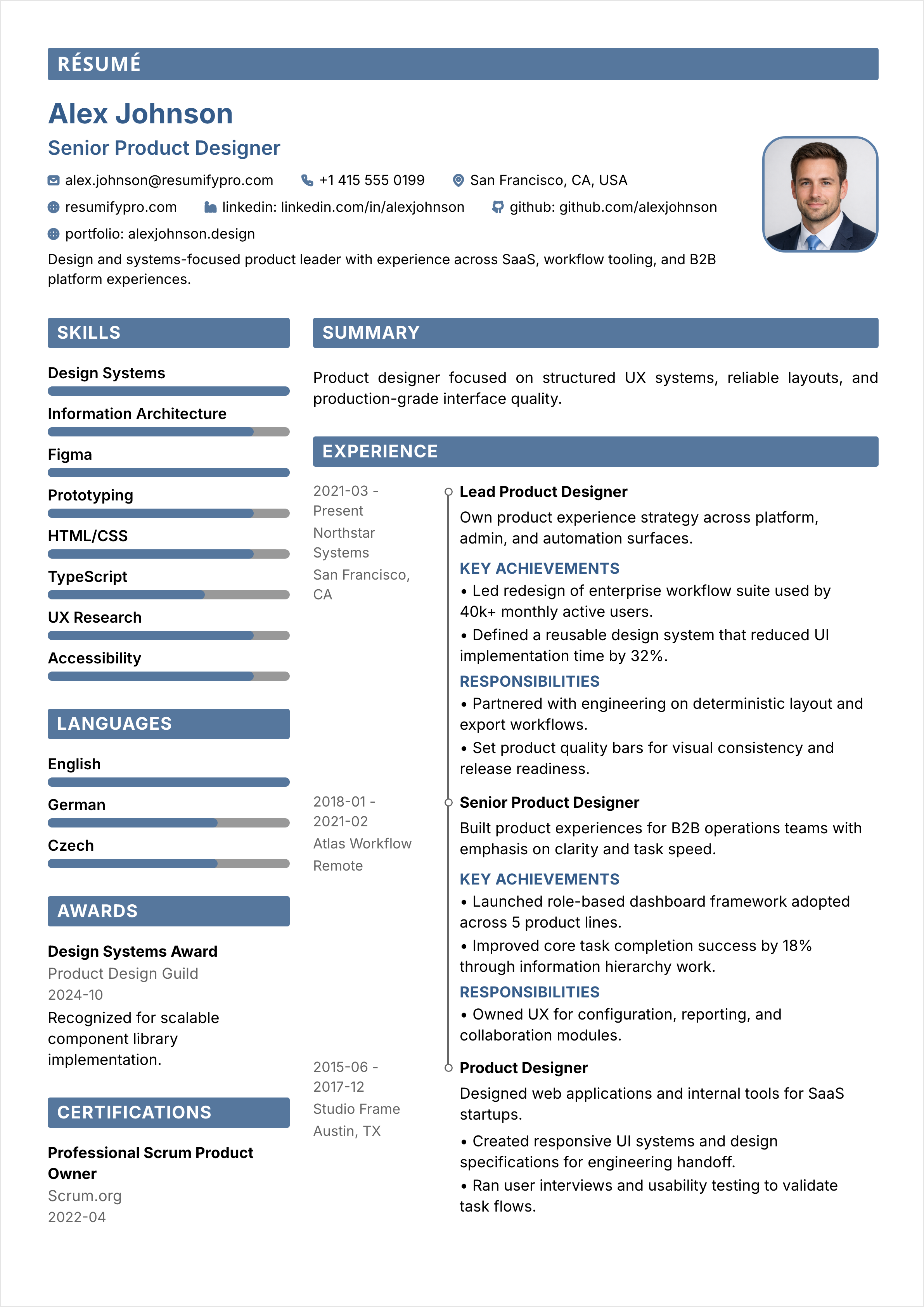 Modern Two Columns - Preview